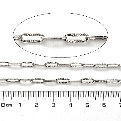 304 Stainless Steel Paperclip Chains CHS-A016-64P-A-1