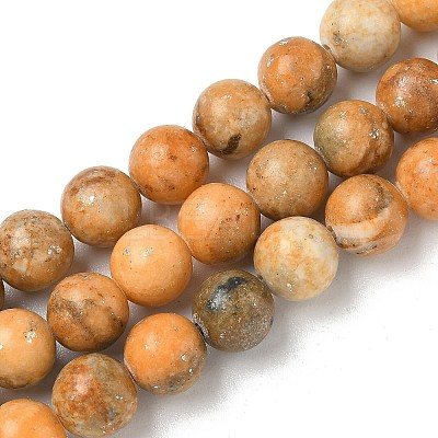 Dyed Natural Dolomite Beads Strands G-D337-8mm-D05-1