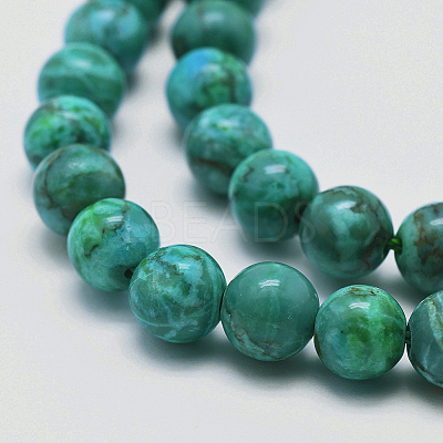 Natural Marble Beads Strands G-K211-10mm-A-1