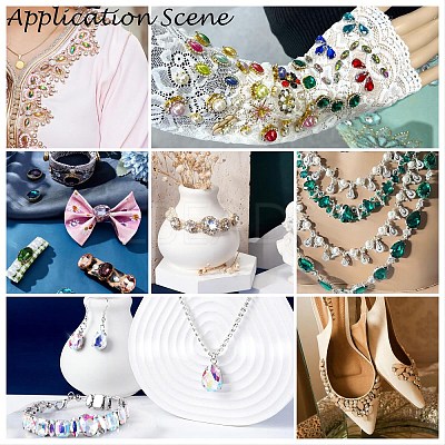 Sew on Rhinestone RGLA-T034-5x10mm-18-1