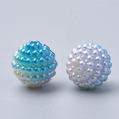 Imitation Pearl Acrylic Beads OACR-T004-10mm-07-1