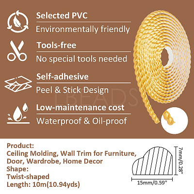 PVC Molding Trim FIND-WH0111-508B-1