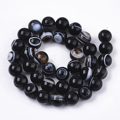Tibetan Style 1-Eye dZi Beads G-N326-13B-01-1