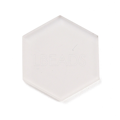 Hexagon Acrylic Display Base DIY-WH0322-03-1