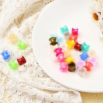 32Pcs 16 Colors Silicone Thin Ear Gauges Flesh Tunnels Plugs FIND-YW0001-16B-1
