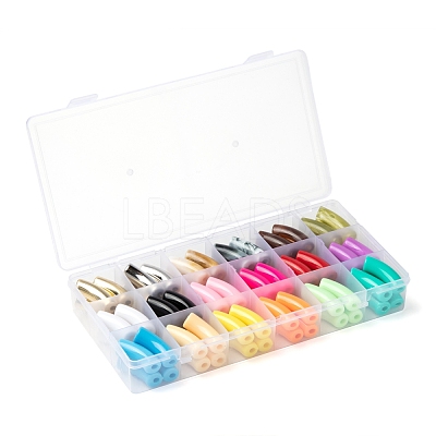 72Pcs 18 Style CCB Plastic & Imitation Gemstone & Opaque Acrylic Beads MACR-LS0001-05A-1