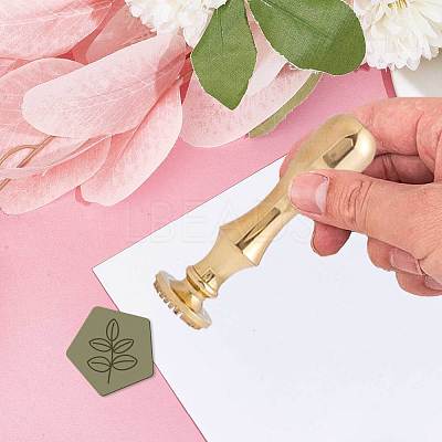 Brass Clay Seal Stamp Set DIY-WH0576-003-1