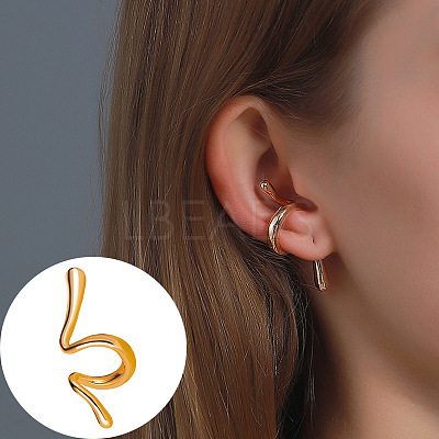 Brass Cuff Earrings for Women WGCA6F2-02-1