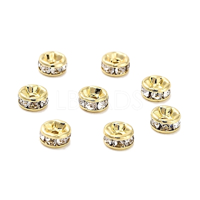316 Surgical Stainless Steel Rhinestone Spacer Beads STAS-L285-001G-02-1-1