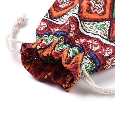 Polycotton(Polyester Cotton) Packing Pouches Drawstring Bags ABAG-T006-A22-1