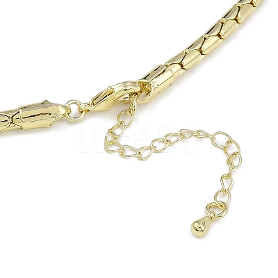 Rack Plating Brass Necklaces for Women NJEW-K382-09G-1