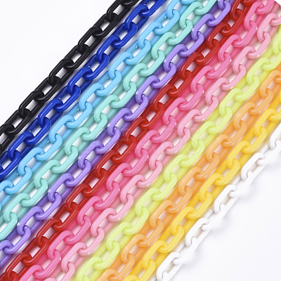 Opaque Acrylic Cable Chains SACR-N010-002-1