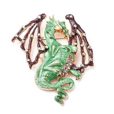 Flying Dragon Enamel Pins ALRI-D302-02A-G-1