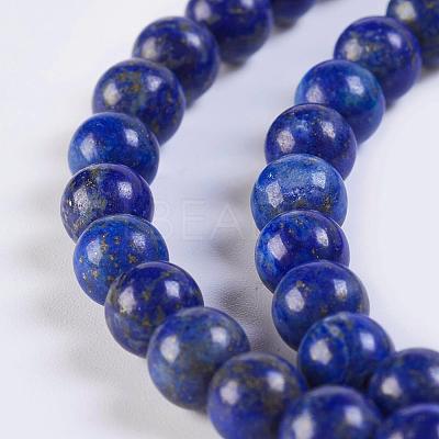 Natural Lapis Lazuli Beads Strands G-K254-01-6mm-1
