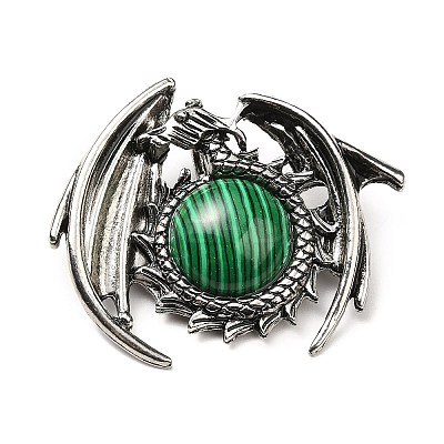 Synthetic Malachite Pendants G-B033-05AS-17-1