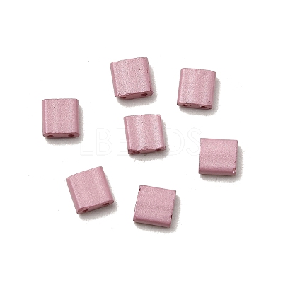 2-Hole Baking Paint Glass Seed Beads SEED-S023-17C-40-1