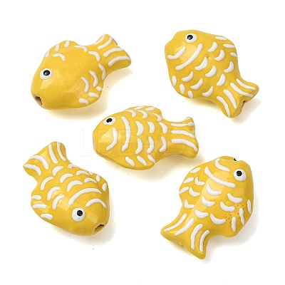 Handmade Porcelain Beads PORC-K010-08H-1
