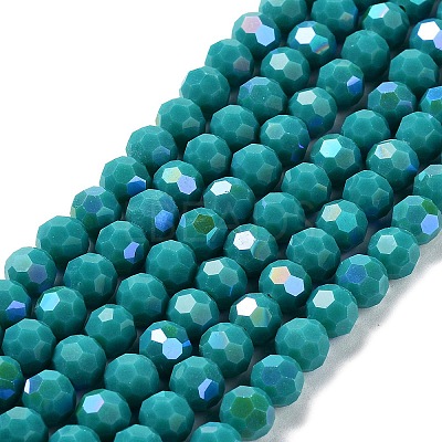 Opaque Glass Beads Strands EGLA-A035-P8mm-L12-1