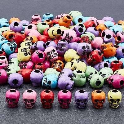 200Pcs Opaque Acrylic Beads SACR-NB0001-13-1