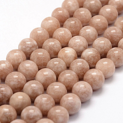 Natural White Jade Beads Strands G-F364-11-12mm-1-1