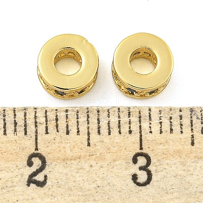 Rack Plating Brass Micro Pave Cubic Zirconia Spacer Beads KK-F089-39B-G04-1