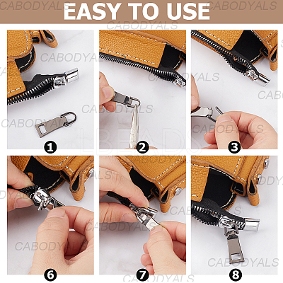 18Pcs 3 Styles Alloy Zipper Pull Tabs FIND-CY0001-83B-1