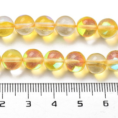 Transparent Glass Beads GLAA-B022-8mm-06-1