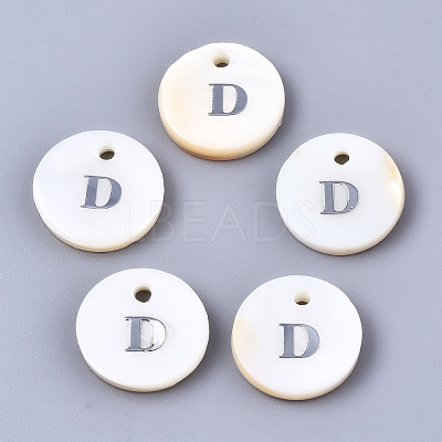 Natural Freshwater Shell Pendants SHEL-Q018-01A-D-P-1