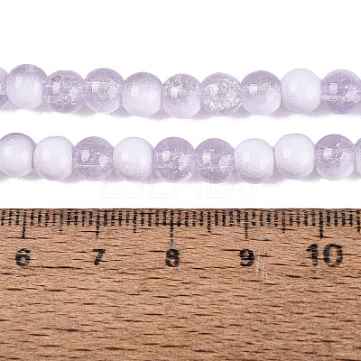 Crackle Glass Beads Strands GLAA-U001-6mm-04-1