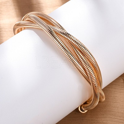 Iron Round Snake Chains BJEW-G741-02KCG-1