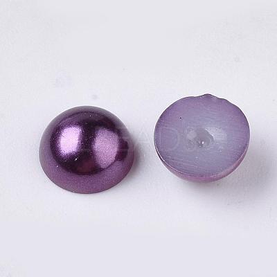 ABS Plastic Imitation Pearl Cabochons SACR-S738-6mm-Z47-1