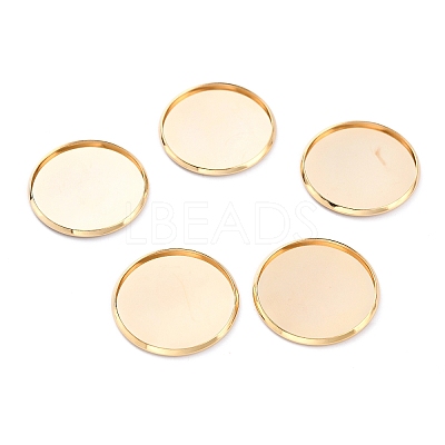 304 Stainless Steel Cabochon Settings STAS-Y001-12I-G-1