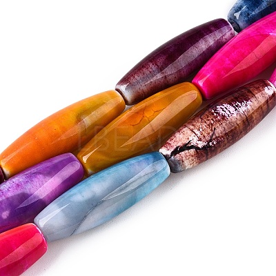 Natural Agate Dyed Beads Strands G-T138-230J-1