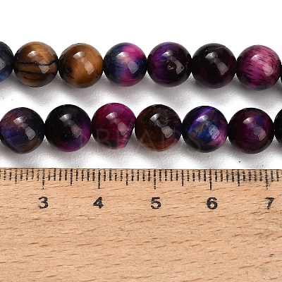 Natural Tiger Eye Beads Strands G-F591-18-8mm-10-1