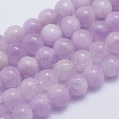 Natural Kunzite Beads Strands G-L478-14-8mm-1