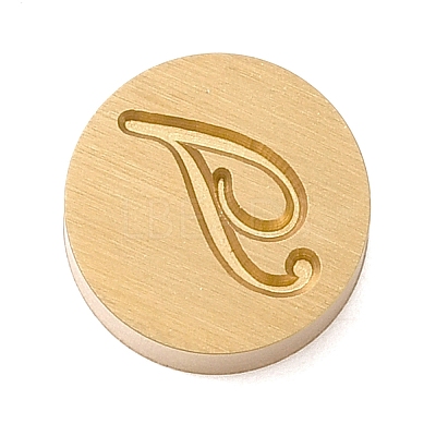 Golden Tone Brass Letter Stamps KK-R005-01T-1