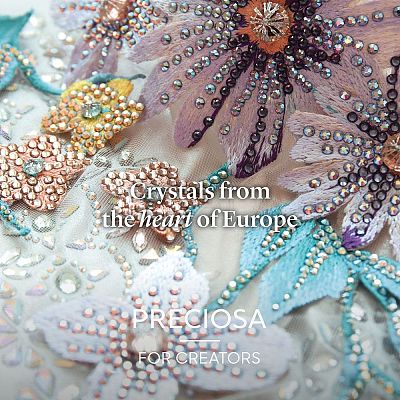 Preciosa&reg Crystal Hotfix Flatback Stones Y-PRC-HSS8-71350-200-1