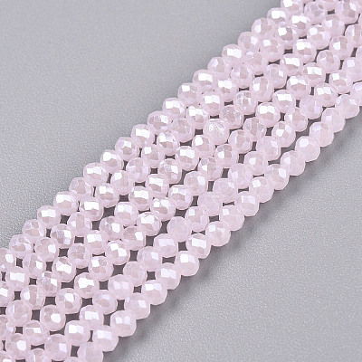 Electroplate Glass Beads Strands EGLA-A044-J1mm-A02-1