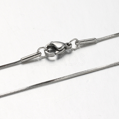304 Stainless Steel Snake Chains Necklaces STAS-F094-24-1