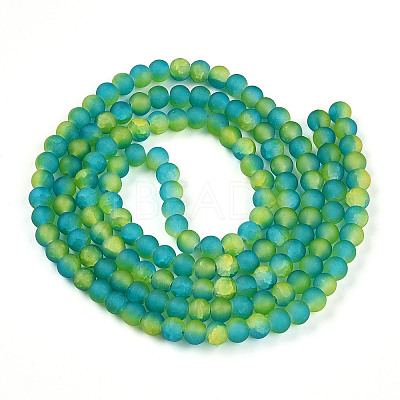 Crackle Glass Beads X1-GLAA-N009-6mm-10-1