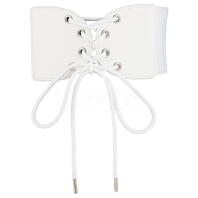 1Pc Imitation Leather Stretch Knot Waist Belts for Women AJEW-CL0002-91A-1