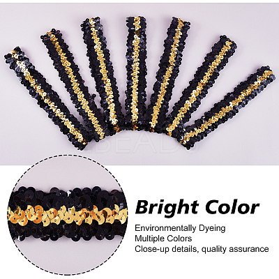 10Pcs Wide Stretch Sparkling Headband MRMJ-GF0001-45D-1