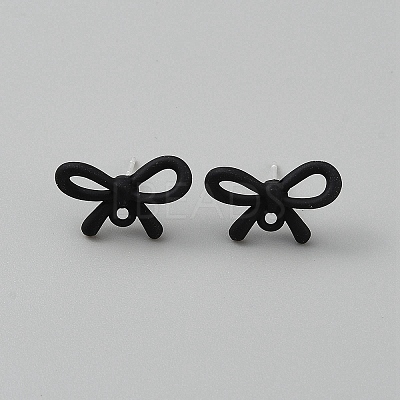 Alloy Stud Earrings Findings LS-EJEW-WH20009-03B-1