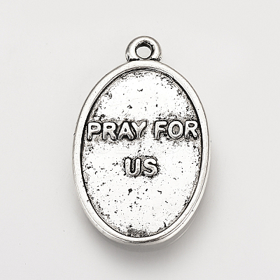 Tibetan Style Alloy Pendants X-TIBE-Q078-09AS-RS-1