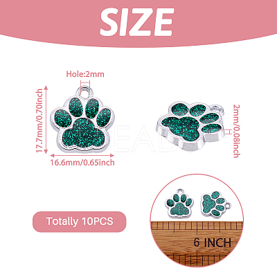 Alloy Enamel Charms X-ENAM-TAC0001-05B-1