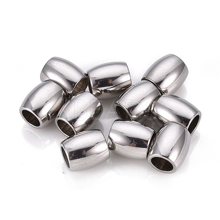 Tarnish Resistant 201 Stainless Steel European Beads LS-STAS-F250-02P-1