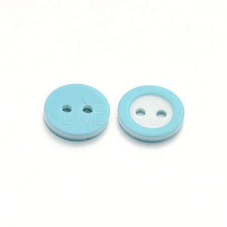 Resin 2-hole Buttons for Clothes Design BUTT-F044-04-1