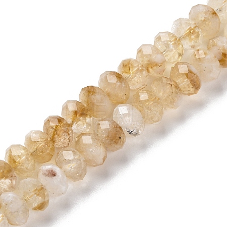 Natural Citrine Beads Strands G-K380-A40-04-1