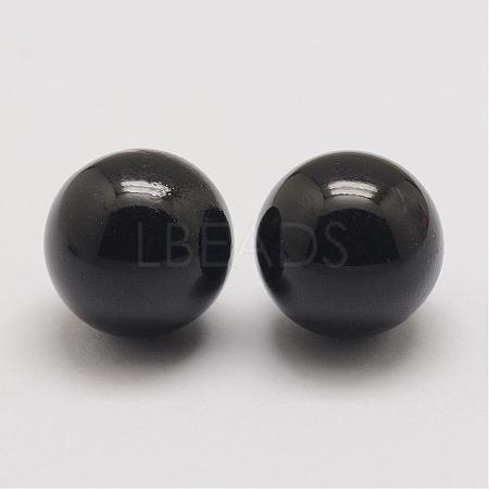 Brass Chime Ball Beads Fit Cage Pendants KK-G298-16mm-07-1