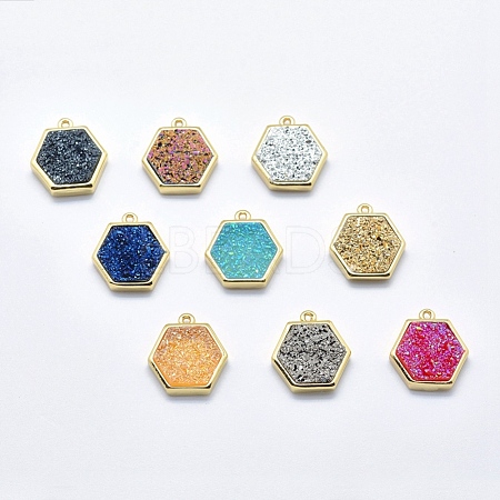 Druzy Resin Charms G-F551-A-1